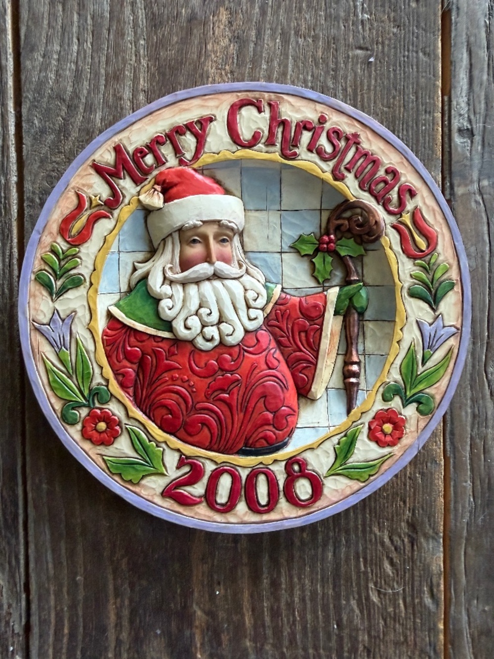 Jim Shore Heartwood Creek 2008 Season of Merriment Decorative Plate #4010895